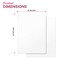 Basic Solid White Bulk Tissue Paper 15" x 20" - 100 Sheets